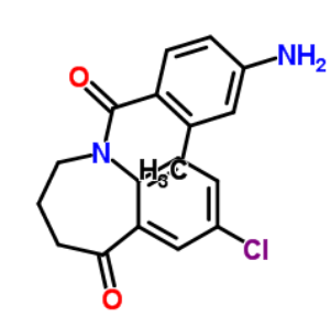 1-(4-氨基-2-甲基苯甲酰基)-7-氯-1,2,3,4-四氢-5H-1-苯并氮杂卓-5-酮；137977-97-0