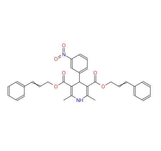 3,5-Pyridinedicarboxylic acid, 1,4-dihydro-2,6-dimethyl-4-(3-nitrophenyl)-, 3,5-bis(3-phenyl-2-propen-1-yl) ester