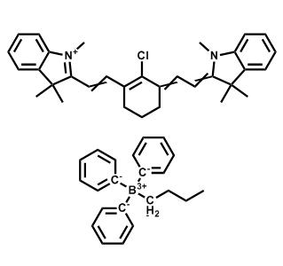 2-(2-(2-氯-3-(2-(1,3,3-三甲基-2-亚甲基吲哚啉-亚乙基)环己-1-烯-1-基)乙烯基)-1,3,3-三甲基-3H-吲哚-1-鎓丁基三苯基硼酸盐