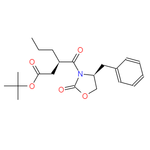 (R)-3-((S)-4-苄基-2-氧代恶唑烷-3-羰基)己酸叔丁酯；225377-55-9