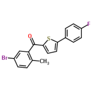 (5-溴-2-甲基苯基)-(5-(4-氟苯基)-2-噻吩基)甲酮；1132832-75-7