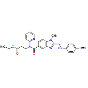 3-[[[2-[[(4-氰基苯基)氨基]甲基]-1-甲基-1H-苯并咪唑-5-基]羰基]吡啶-2-基氨基]丙酸乙酯