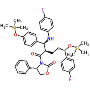 3-[(2R,5S)-5-(4-氟苯基)-2-[(S)-[(4-氟苯基(氨基)]][4-(三甲基硅)氧]苯基]甲基]-1-氧代-5-[(三甲基硅)氧]苯基]-4-苯基-(4S)-2-恶唑烷酮