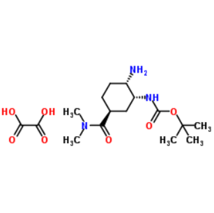 (1S, 2R, 4S)-1-氨基-4-(二甲基氨基羰基) -环己基-2-氨基甲酸叔丁酯草酸；1210348-34-7
