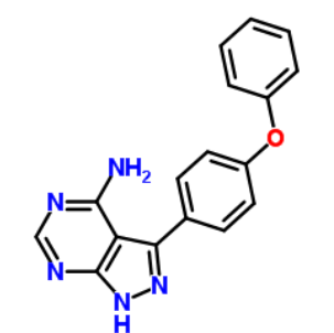 3-(4-苯氧基苯基)-1H-吡唑并[3,4-d]嘧啶-4-胺；330786-24-8