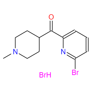 (6-溴吡啶-2-基)(1-甲基哌啶-4-基)甲酮氢溴酸盐；1338000-32-0