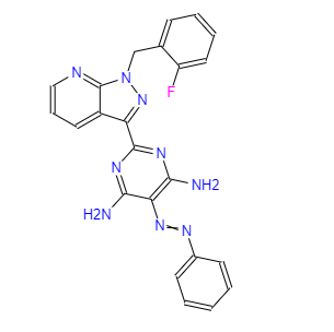 2-[1-[(2-氟苯基)甲基]-1H-吡唑并[3,4-B]吡啶-3-基]-5-(苯基偶氮)-4,6-嘧啶二胺