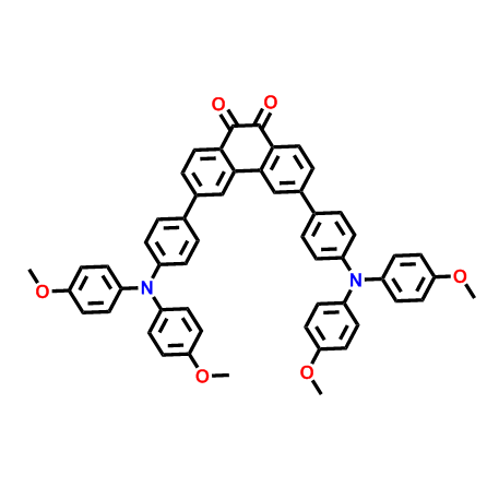 3,6-双(4-(双(4-甲氧基苯基)氨基)苯基)菲-9,10-二酮