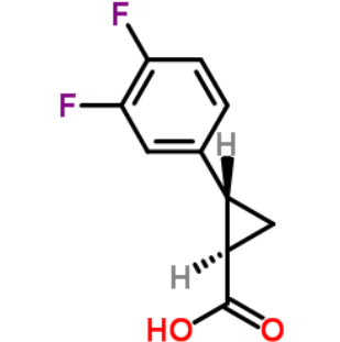(1R,2S)-rel-2-(3,4-二氟苯基)环丙基甲酸；220352-36-3