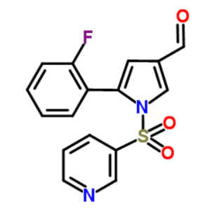 5-(2-氟苯基)-1-[(吡啶-3-基)磺酰基]-1H-吡咯-3-甲醛；881677-11-8