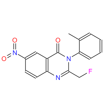 2-(氟甲基)-3-(2-甲基苯基)-6-硝基-3H-恶唑啉-4-酮；56287-73-1