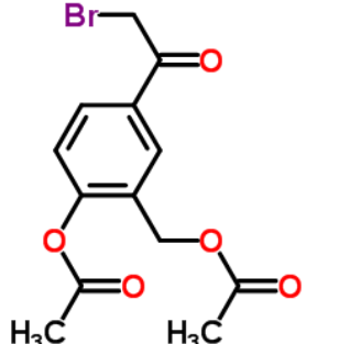 2-乙酰氧基-5-(2-溴乙酰基)苄基乙酸酯；24085-07-2