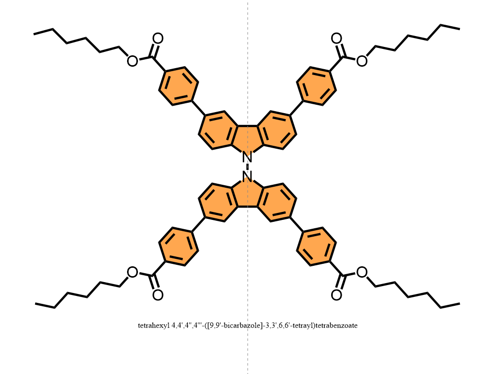 tetrahexyl 4,4',4'',4'''-([9,9'-bicarbazole]-3,3',6,6'-tetrayl)tetrabenzoate