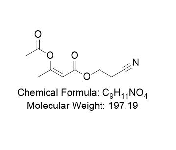 2-氰乙基（Z）-3-乙酰氧基丁-2-烯酸酯
