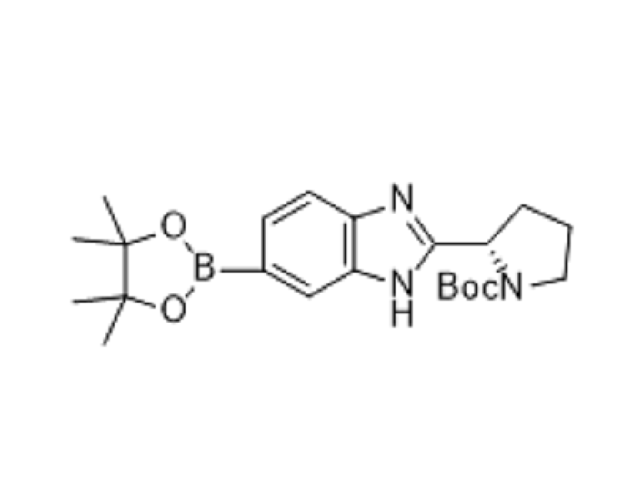 (S)-tert-butyl 2-(6-(4,4,5,5-tetramethyl-1,3,2-dioxaborolan-2-yl)-1H-benzo[d]imidazol-2-yl)pyrrolidine-1-carboxylate