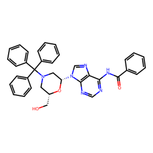 N-(9-[(2R,6S)-6-(羟甲基)-4-(三苯甲基)吗啉-2-基]-9H-嘌呤-6-基)苯甲酰胺