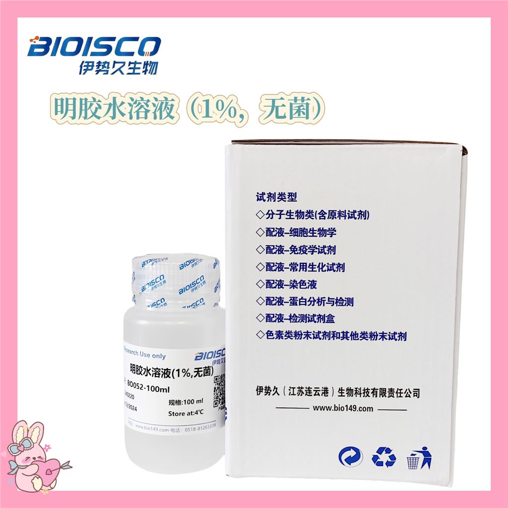 明胶水溶液（1%，无菌）