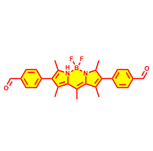 4,4'-(5,5-difluoro-1,3,7,9,10-pentamethyl-5H-4l4, 5l4-dipyrrolo[1,2-c:2',1'-f][1,3,2]diazaborinine- 2,8-diyl)dibenzaldehyde
