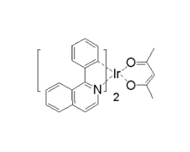 乙酰丙酮酸二(1-苯基异喹啉-C2,N)合铱(III), Ir(piq)2(acac) 99%, 435294-03-4