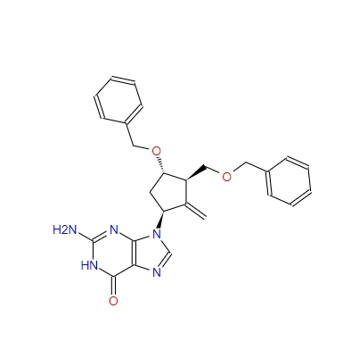 2-氨基-1,9-二氢-9-[(1S,3R,4S)-4-苄氧基-3-苄氧基甲基-2-亚甲基环戊基]-6H-嘌呤-6-酮