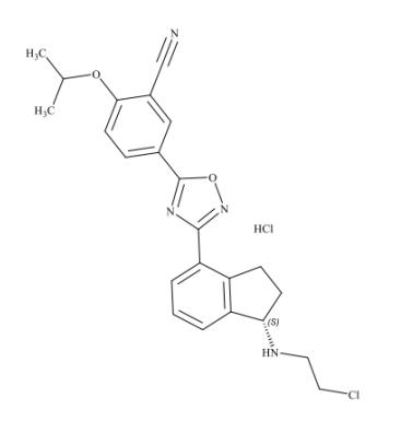 (S)-5-(3-(1-((2-氯乙基)氨基)-2,3-二氢-1H-茚-4-基)-1,2,4-恶二唑-5-基)-2-异丙氧基苯甲腈
