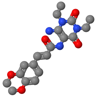 (E)-N-(6-氨基-1,3-二乙基-2,4-二氧代-1,2,3,4-四氢嘧啶-5-基)-3-(3,4-二甲氧基苯基)丙烯酰胺