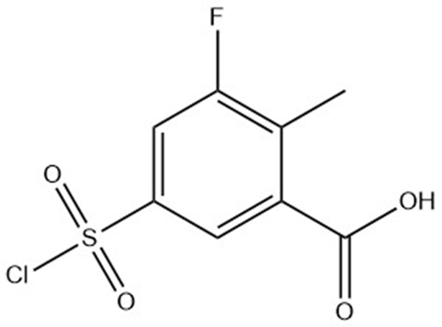 5-(Chlorosulfonyl)-3-fluoro-2-methylbenzoic acid；1909326-68-6
