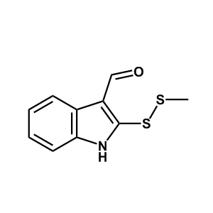 2-(甲基二硫烷基)-1H-吲哚-3-甲醛