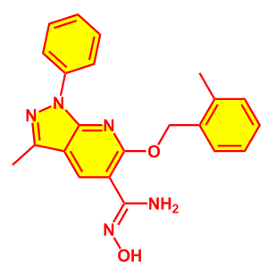 (Z)-N'-羟基-3-甲基-6-((2-甲基苄基)氧基)-1-苯基-1H-吡唑并[3,4-b]吡啶-5-甲酰肼亚胺