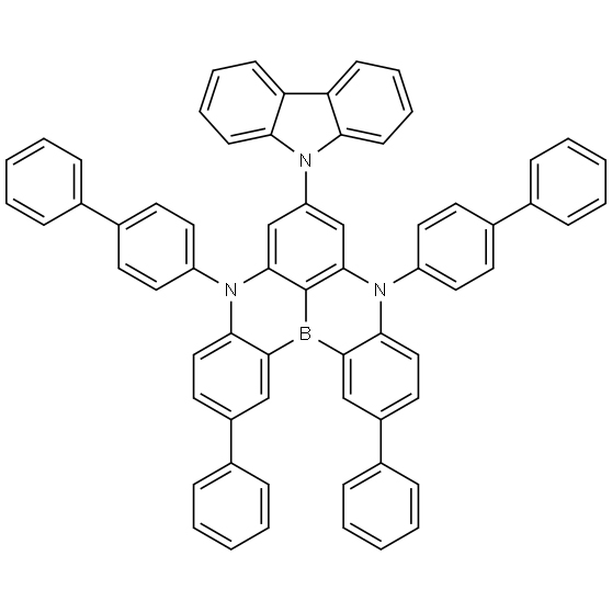 5,9-二([1,1'-联苯]-4-基)-7-(9H-咔唑-9-基)-2,12-二苯基-5,9-二氢-5,9-双氮-13b-硼萘并[3,2,1-de]蒽 1878102-32-9