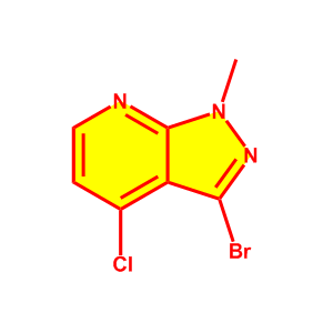 3-溴-4-氯-1-甲基-1H-吡唑并[3,4-b]吡啶