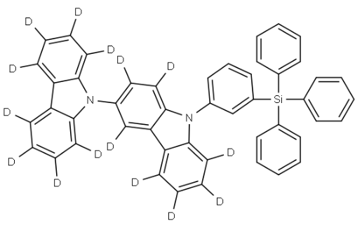 3,9′-联-9H-咔唑-1,1′,2,2′,3′,4,4′,5,5′,6,6′,7,7′,8,8′-十五氘代, 9-[3-(三苯基硅基)苯基]-