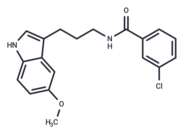 化合物 Benzamide, 3-chloro-N-(3-(5-methoxy-1H-indol-3-yl)propyl)-|T30330|TargetMol