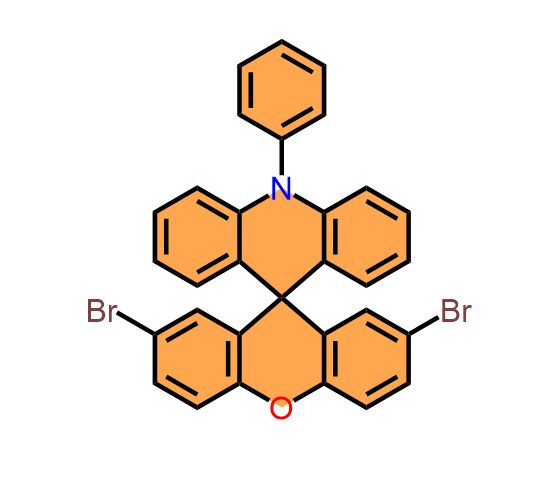 2',7'-dibromo-10-phenyl-10H-spiro[acridine-9,9'-xanthene]