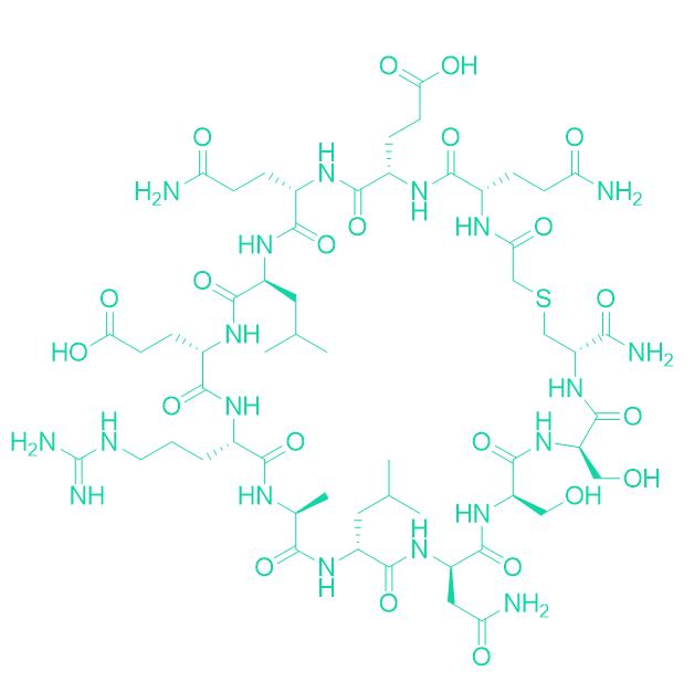 Thioether-cyclized helix B peptide, CHBP 1453840-35-1.png
