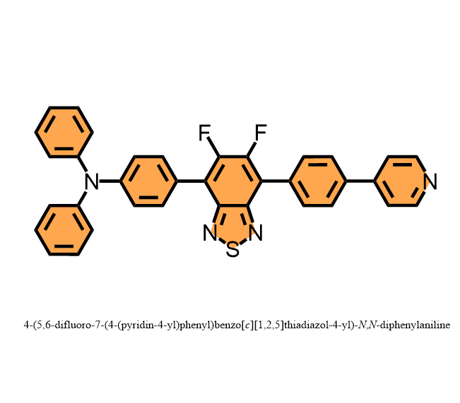 4-(5,6-difluoro-7-(4-(pyridin-4-yl)phenyl)benzo[c][1,2,5]thiadiazol-4-yl)-N,N-diphenylaniline