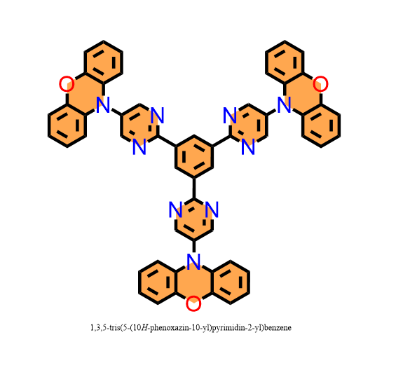 1,3,5-tris(5-(10H-phenoxazin-10-yl)pyrimidin-2-yl)benzene