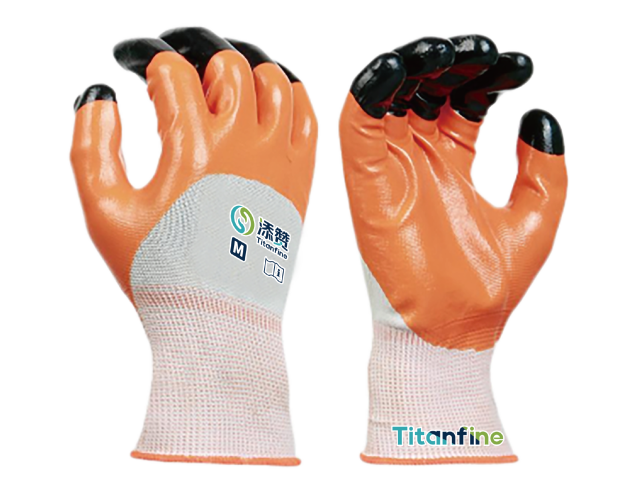 添赞Titanfine机械防油手套工业场景防护手套