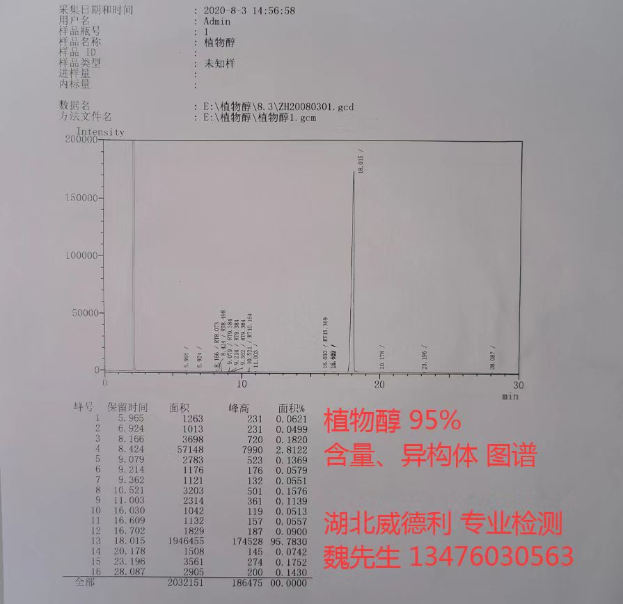 植物醇150-86-7专业厂家湖北威德利批发供应