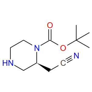 S-1-叔丁氧羰基-2-氰甲基哌嗪；1589565-36-5