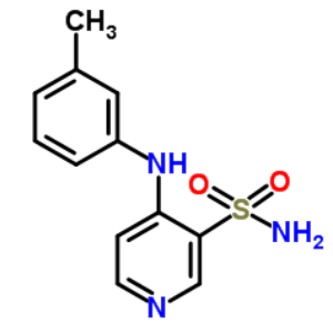 4-(3-甲基苯基)氨基吡啶-3-磺酰胺；72811-73-5