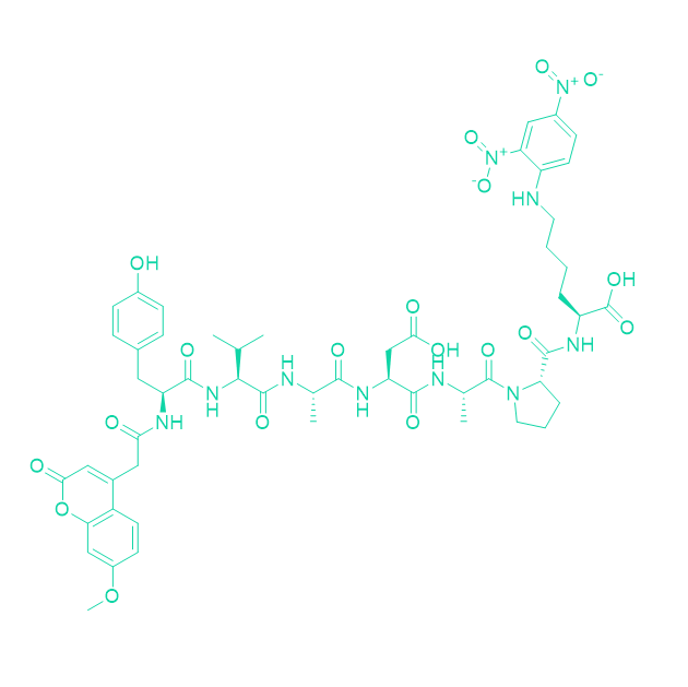 荧光素酶底物多肽Mca-YVADAP-K(Dnp)/189696-01-3/Mca-Tyr-Val-Ala-Asp-Ala-Pro-Lys(Dnp)-OH
