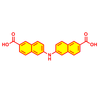 6-[(6-羧基萘-2-基)氨基]萘-2-羧酸