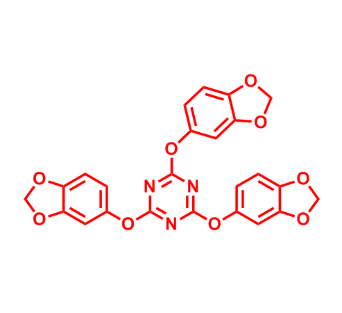 2,4,6 - 三 (苯并 [d][1,3] 二氧杂环戊烯 - 5 - 基氧基)-1,3,5 - 三嗪  1914057-82-1