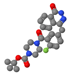 4-(2-氟-5-((4-氧代-3,4-二氢酞嗪-1-基)甲基)苯甲酰基)哌嗪-1-羧酸叔丁酯；763114-04-1