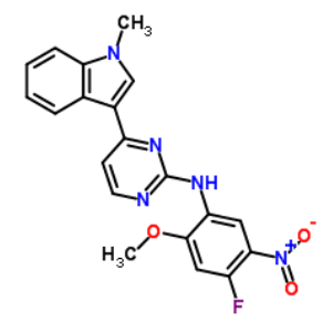 N-(4-氟-2-甲氧基-5-硝基苯基)-4-(1-甲基-1H-吲哚-3-基)-2-嘧啶胺；1421372-94-2