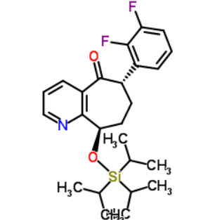 (6S,9R)-6-(2,3-二氟苯基)-6,7,8,9-四氢-9-[[三(1-甲基乙基)甲硅烷基]氧基]-5H-环庚并[b]吡啶-5-酮