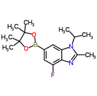 4-氟-1-异丙基-2-甲基-6-(4,4,5,5-四甲基-1,3,2-二氧硼杂环戊烷-2-基)-1H-苯并[d]咪唑
