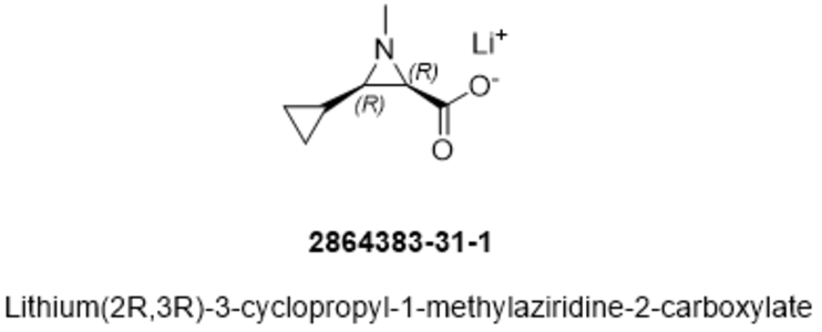 Lithium(2R,3R)-3-cyclopropyl-1-methylaziridine-2-carboxylate