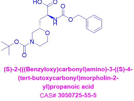 (S)-2-(((苄氧基)羰基)氨基)-3-((S)-4-(叔丁氧基羰基)吗啉-2-基)丙酸
